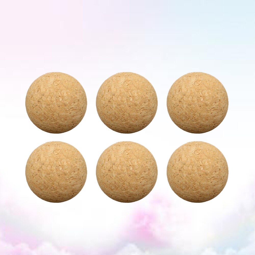 4pcs Wooden Baby-foot Table Footballs Fun Tabletop Soccer Interactive Ball Toys Game Accessories