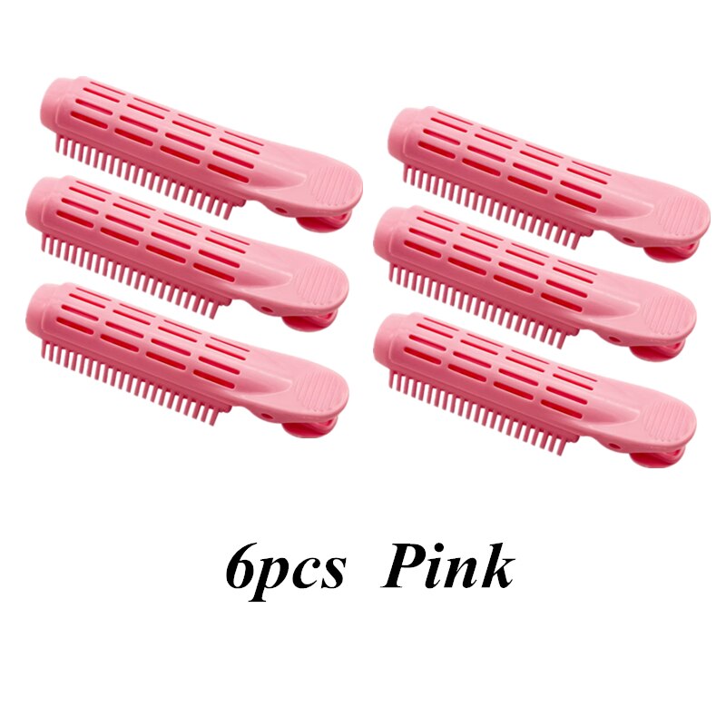 Ensemble de pinces de coiffure coréennes, en résine, pour cheveux naturels duveteux, à racines, accessoires de coiffure, 3/6 pièces, G0710: PinK 6pcs