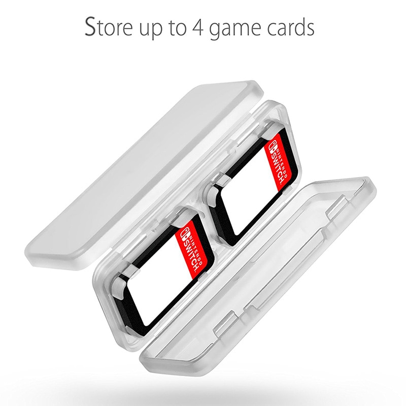 4-in-1 Spel Kaarten Opbergdoos voor Nintend Switch Video Game Card Storage Case met 4 Slots voor Nintend Schakelaar Game Card