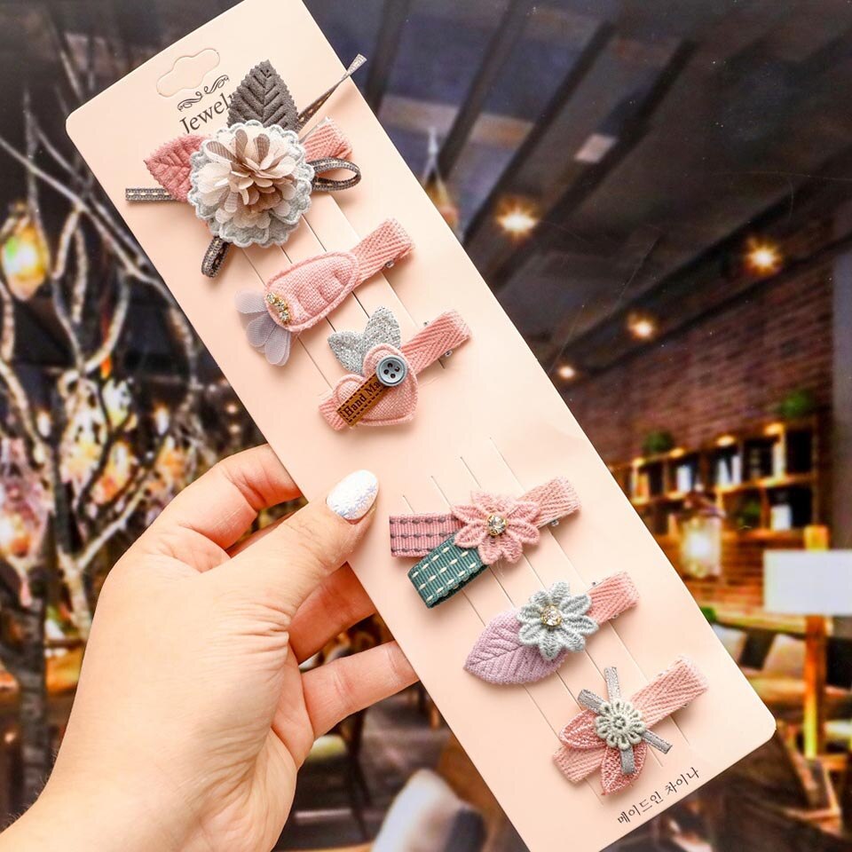 6 Pcs Haar Clip Set Baby Meisje Haar Clips Accessoires Pins Kawaii Leuke Haarclips Hoofdtooi Haarspeld Kids Toebehoren Festival Pin