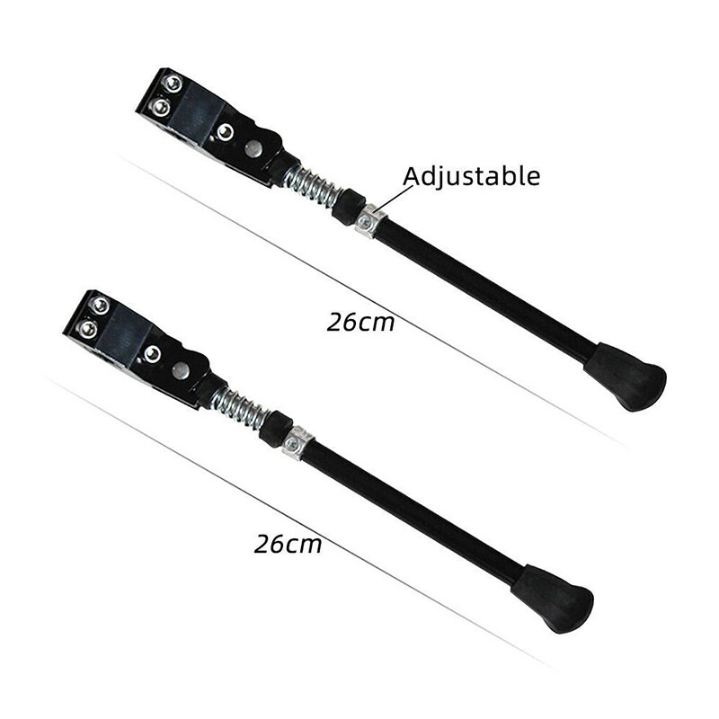 Bike Kickstand 26cm-36cm Adjustable MTB Road Bike Parking Rack Mountain Bike Support Side Kick Stand Foot Brace Cycling Parts