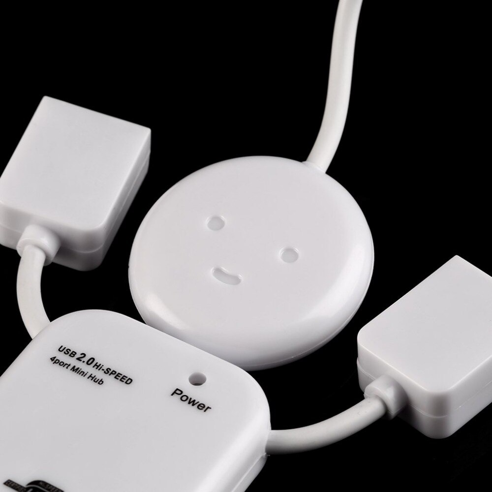 4 Port High Speed Usb Hub 480Mbps Usb 2.0 Multi Hub Splitter Uitbreiding Voor Laptop Pc Computer Mobiele Hdd flash Drive En Meer