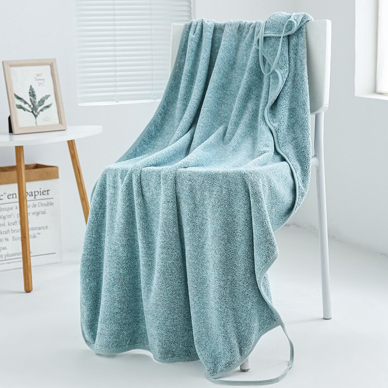 Albornoz de Microfibra Suave para Mujer, Toalla, para la Ducha, Baño, para el Hogar, para Sauna: Green