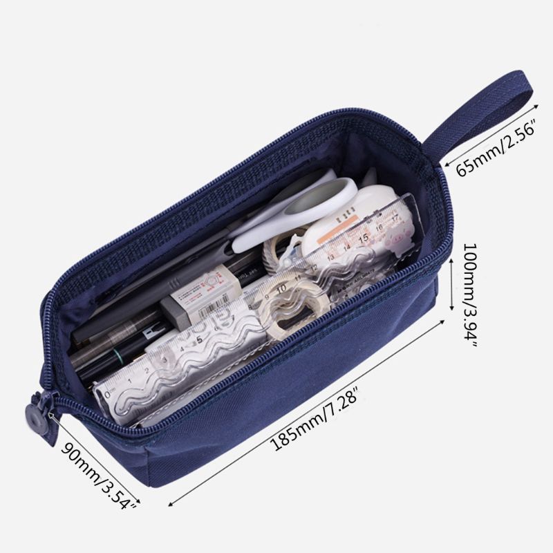 Grote Capaciteit Etui Draagbare Briefpapier Multifunctionele Potlood Pouch B85B
