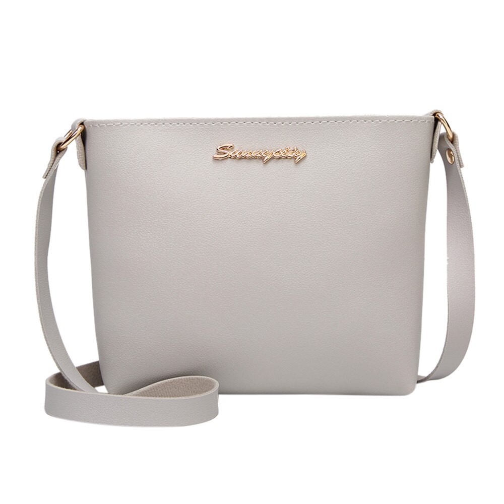 Women Shoulder Bags PU Crossbody Bag Messenger Bag Phone Coin Bags Mini Female: Gray