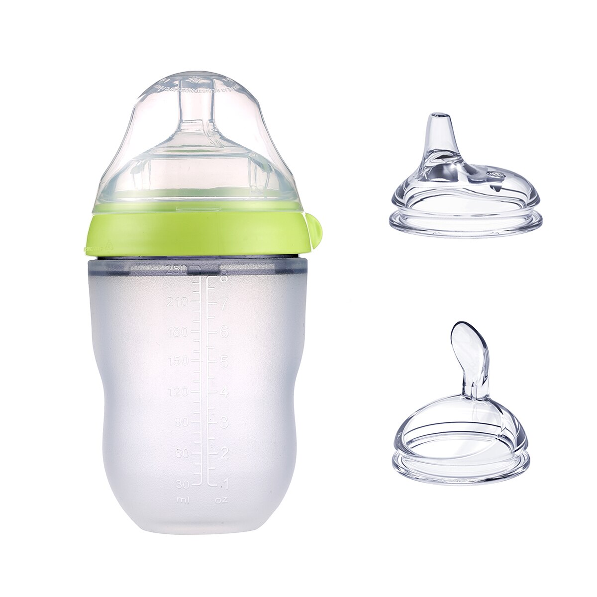 Drinken Siliconen Vervanging Speen Baby Fles Pp Handvatten Voor Comotomo Flessen: 3 in 1 Bottle D