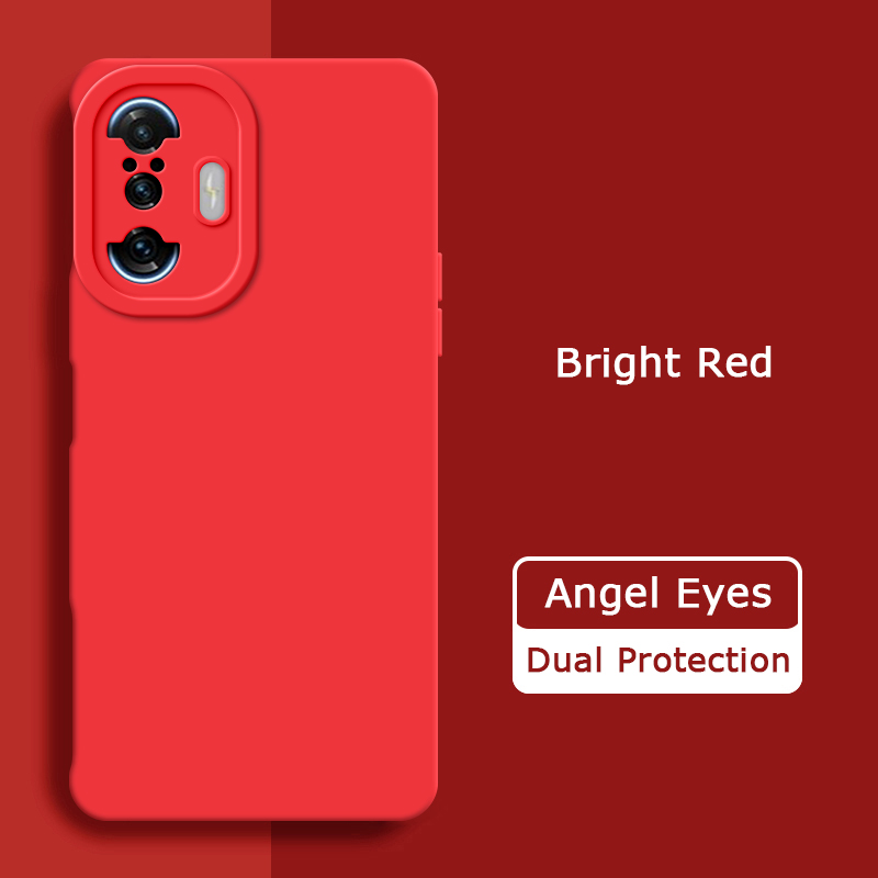 Coque de luxe en Silicone liquide yeux d'ange pour Xiaomi POCO F3 GT F3GT Redmi K40 Gaming 360, housse de téléphone antichoc, boîtiers de jeu K40: ABS / Lavande