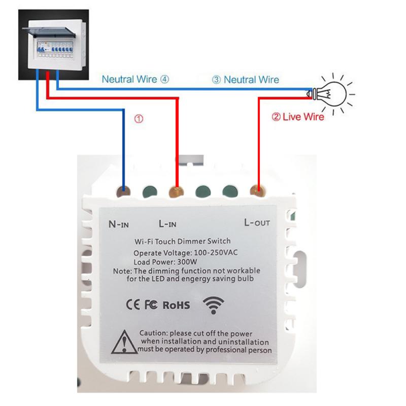 Smart Light Switch Panel Easy To Connect Wifi Dimming Touch Remote Control Timer Switch European Regulations British Regulations