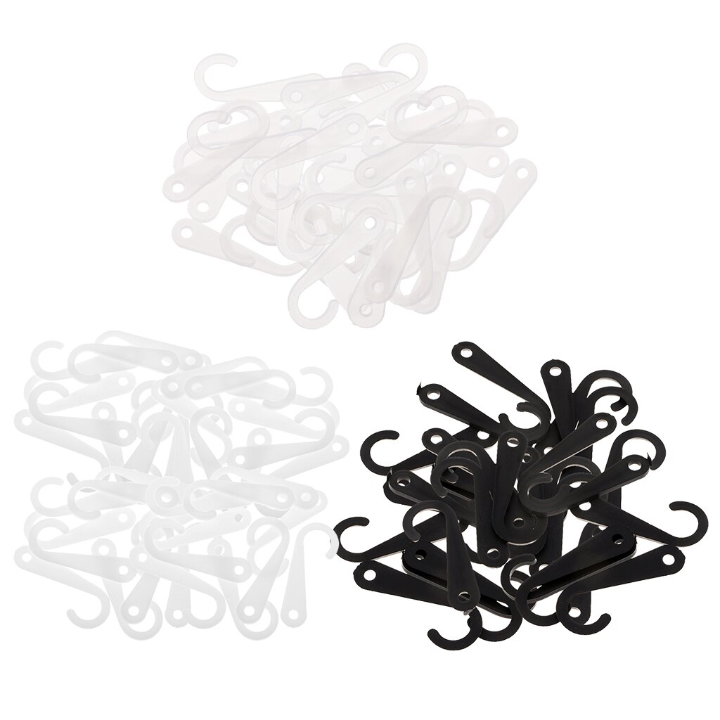 50 Pieces Plastic J Hooks Hanger for Socks Retail Clothes Display Hanger Accessories