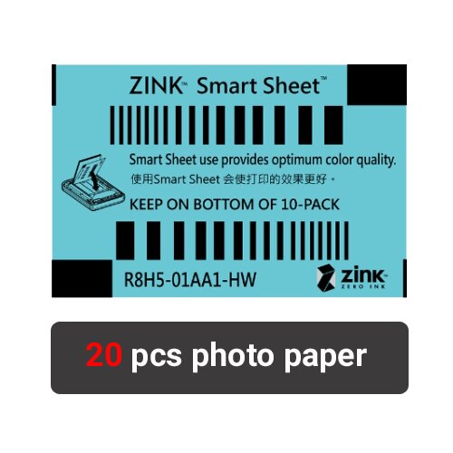 Original Huawei Photo Paper Zink 2*3 inch for Huawei Mini Portable Pocket Photo Printer CV80 DIY Printing Paper Photographic: 20pcs (1 Pack)