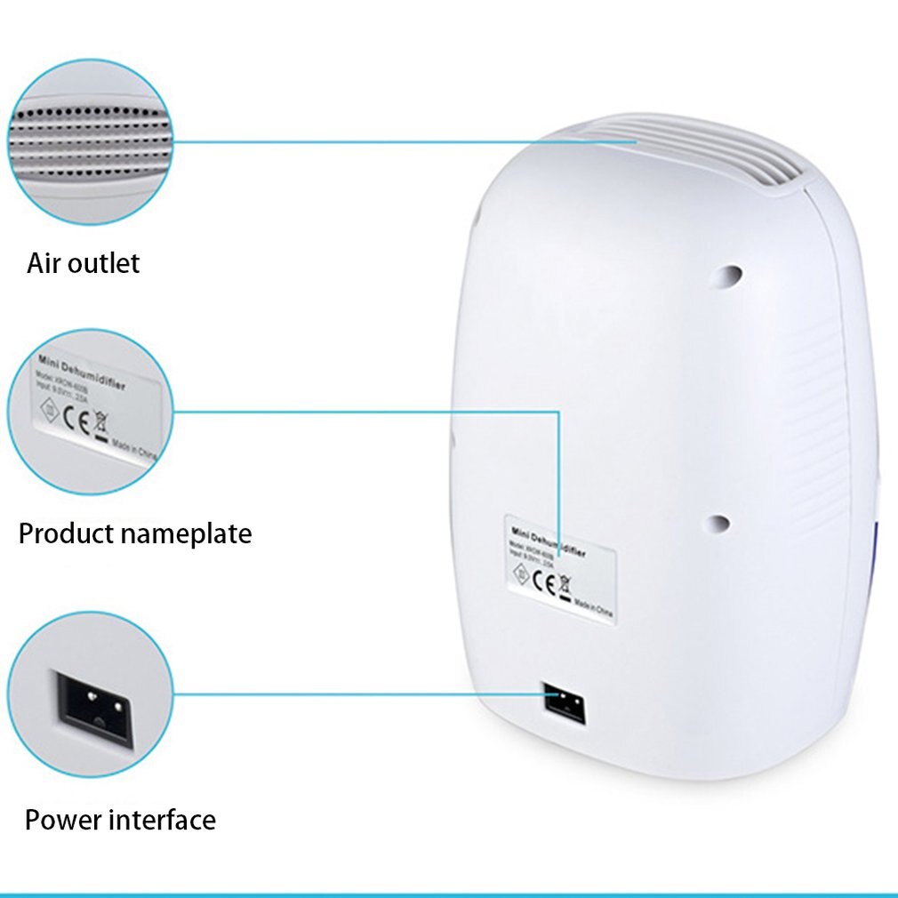 Semiconductor Dehumidifier Mini Portable Home Air Dryer Machine Desiccant Moisture Absorber Cabinet Dehumidifier