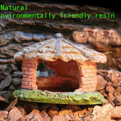 Aquarium Landscaping Reptile Terrarium Scape Imitatie Huisje Milieuvriendelijke Hars Niet Giftig Decoraties