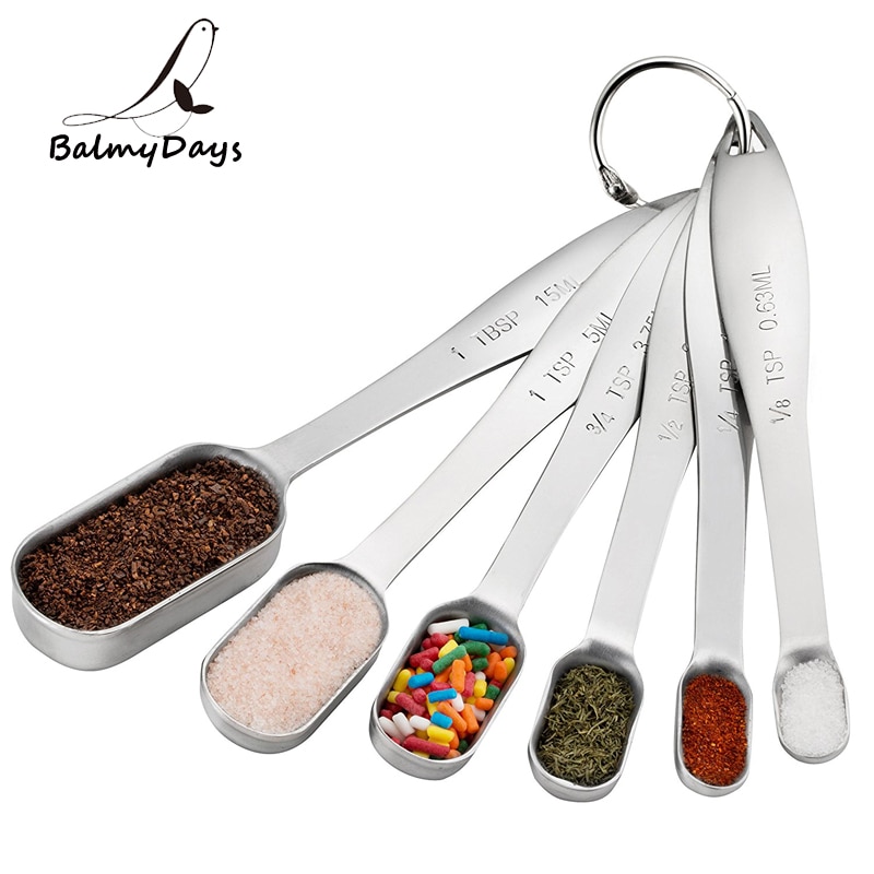 Jubepk Maatlepels - RVS maatlepels set | Metalen maatlepels met