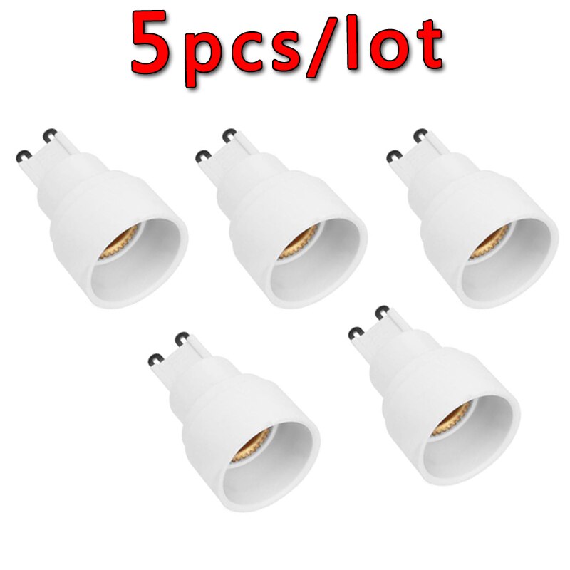 5 stks/pak 60 w G9 om E14 Led Lamp Houder Safty Brandwerende Materiaal Lamp Base Converter Socket Adapter Voor Thuis licht Lamp