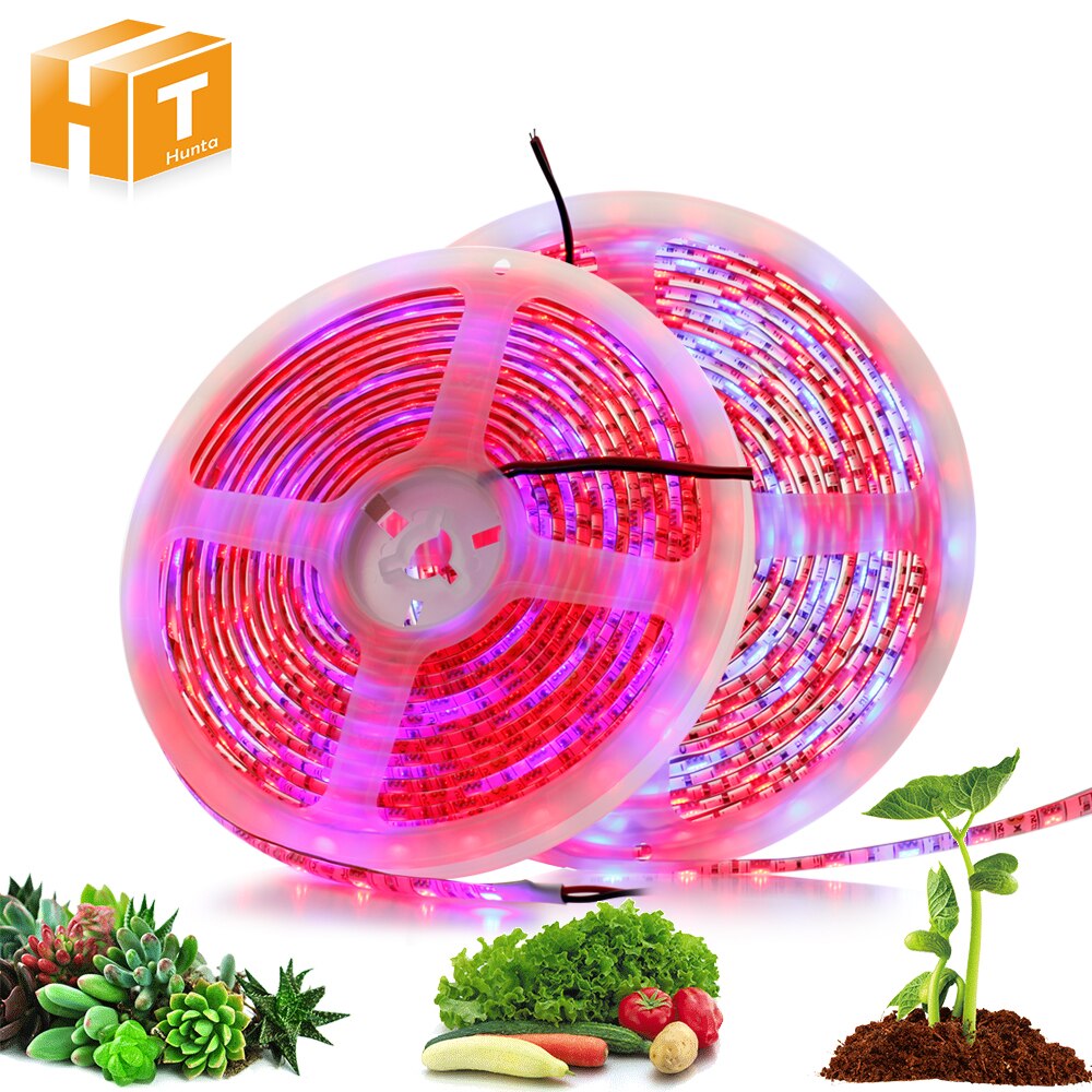 LED Grow Light Grow LED Strip Light 5050 DC12V DIY Growth Lamps For Greenhouse Hydroponic Plant Growing.