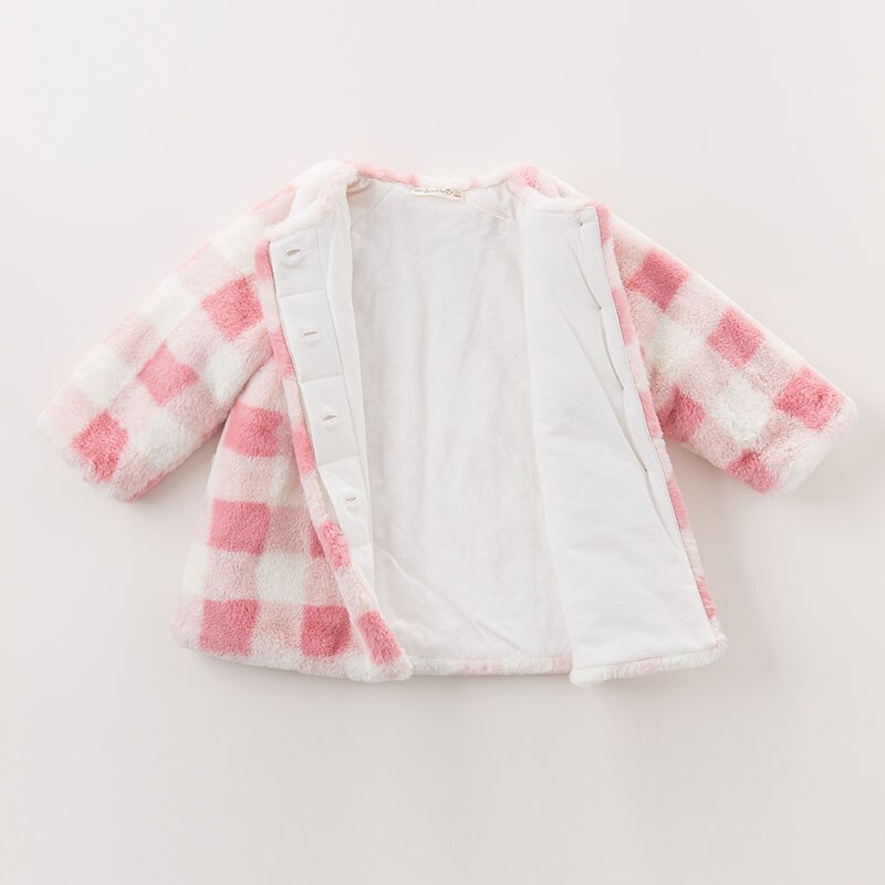 DB5956 dave bella winter baby baby meisjes mode jas kinderen mooie plaid jas kids bovenkleding