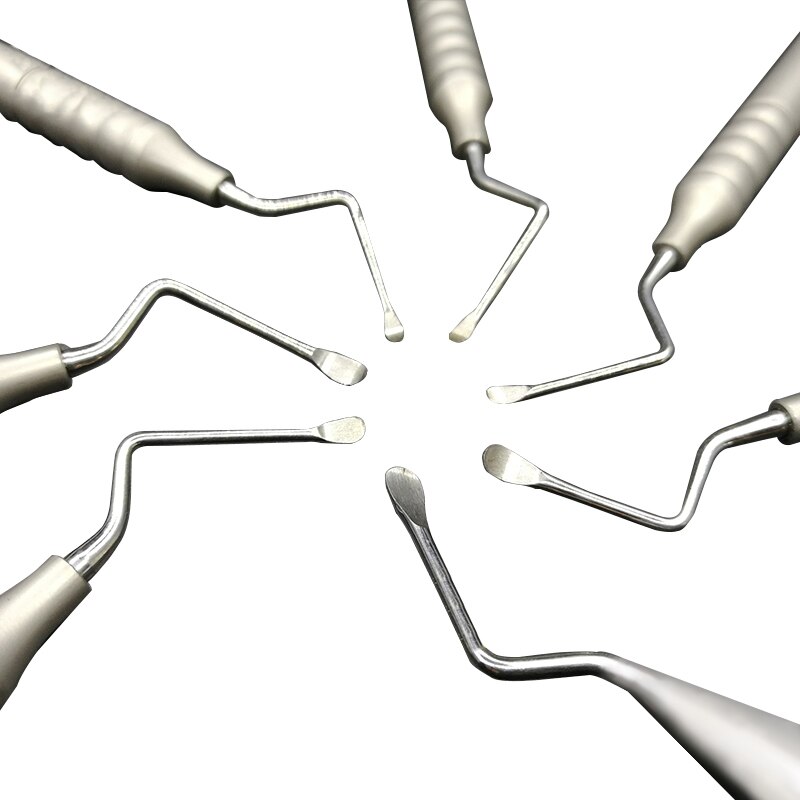 Curette dentaire de , curette dentaire, cuillère, nettoyage parodontal, fragments d&#39;os pour clinique dentaire