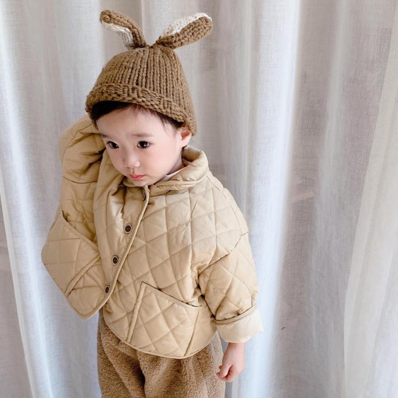 Abrigos gruesos de lana Polar a la de invierno para niñas, abrigos de un solo pecho, chaquetas cálidas para niños, prendas de vestir de manga larga, ropa para niños