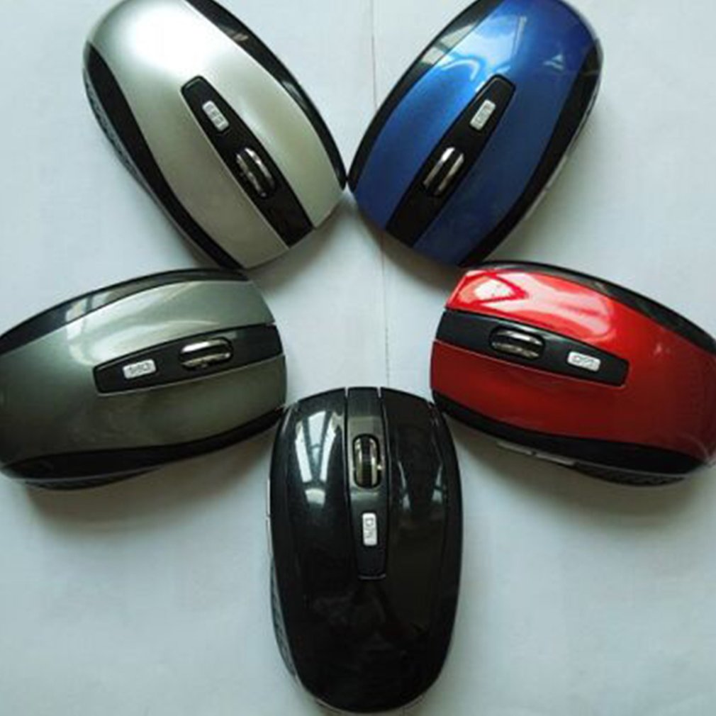 2.4G wireless optical mouse with side keys Kraft box packaging Ergonomic Optical technology Laptop