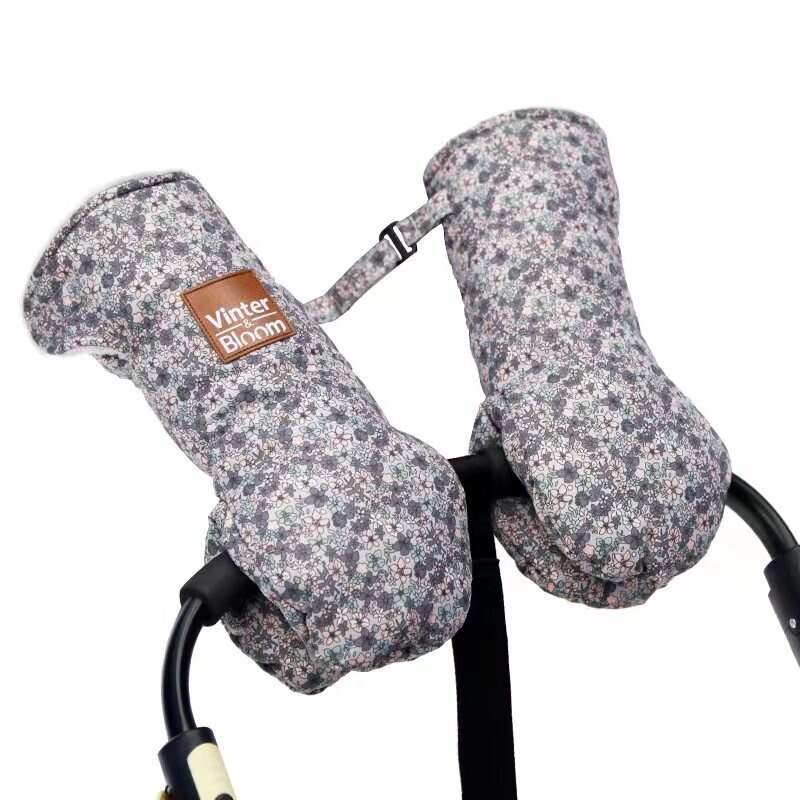 Housse polaire en fourrure chaude pour poussette, protège-mains pour landau, accessoires de landau