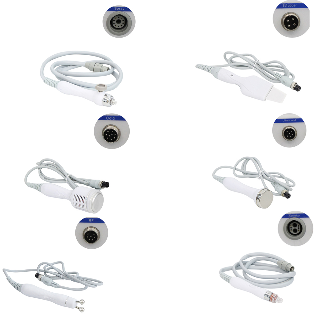 Idrogeno H2O2 Accessori per macchine per il viso di bellezza lavasciuga per la pelle ad ultrasuoni Detergente per pori sollevamento Sostituzione della sonda per la pulizia del viso