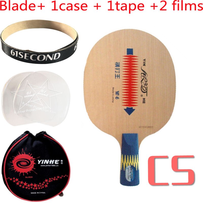 Yinhe Milky Way Galaxy W-6 Loop King W6 W 6 table tennis pingpong blade: CS with Y 1 case