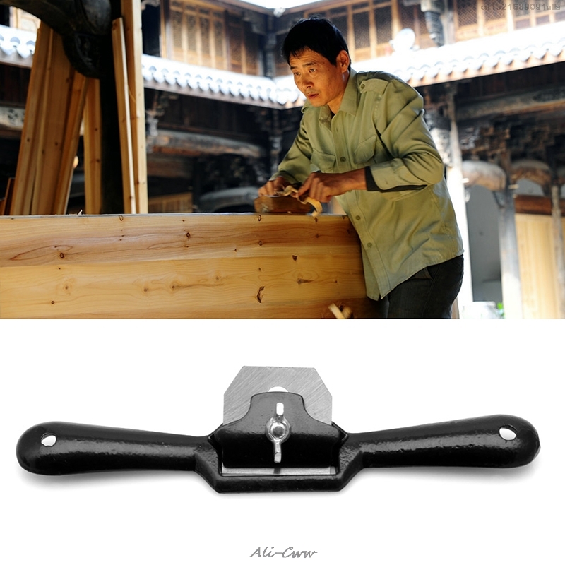 Herramienta plana para afeitar con aspas, cepillo de radios de y 45mm, para trabajo en madera, 2 manos