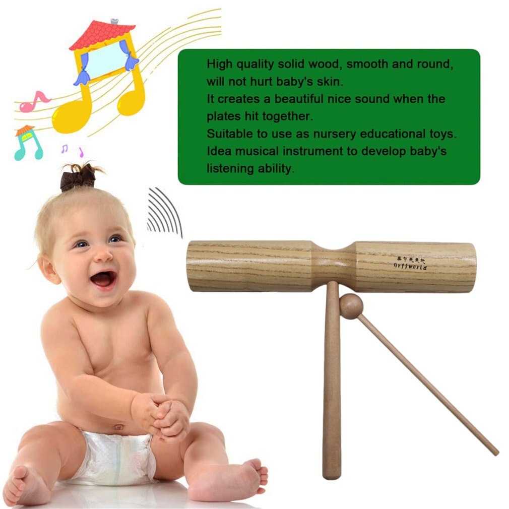 Children Kids Wooden Dual Bells Beater Sound Percu... – Grandado