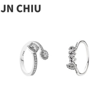 925 Sterling Silver Sparkling Daisy Flower Crown Finger Ring For Women Girl Original Brand Jewelry Fine Gif