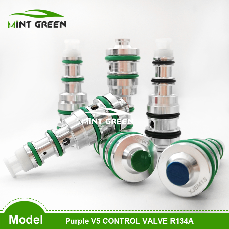 Car A/C Control Valve V5 AC Compressor Control Valve Black Red Blue Green yellow Pressure Valvula Torre