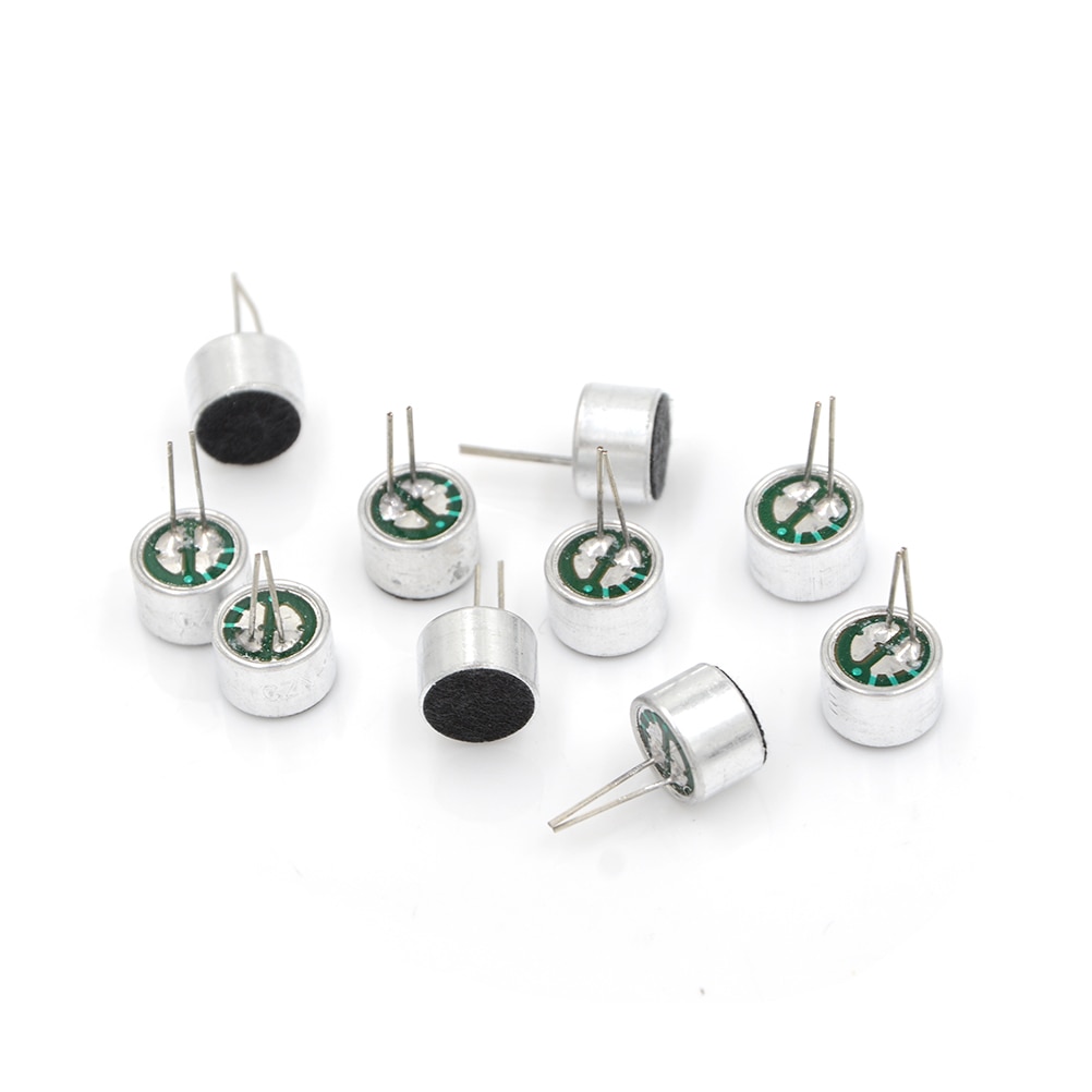 10 Stuks 2 Pins Mini Mic Capsule Electret Condensator Microfoon