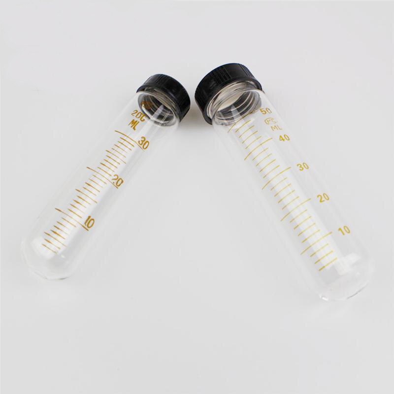 2pcs/lot 10ml Glass Test Tube with Screw Cap Calibration Test Tube Laboratory Supplies