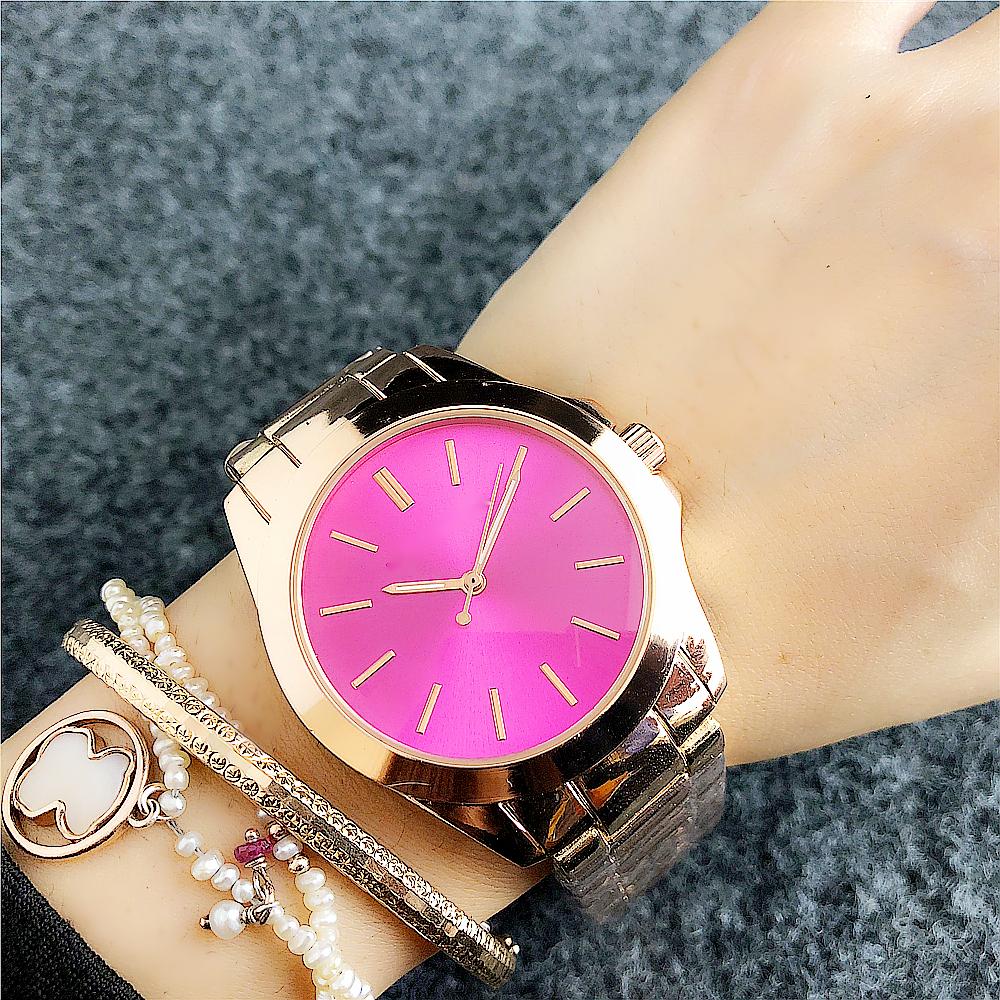 Luxe Polshorloge Top Hw Horloges Fuchsia Kleur Horloge Speciale Kleur Voor Speciale Mensen