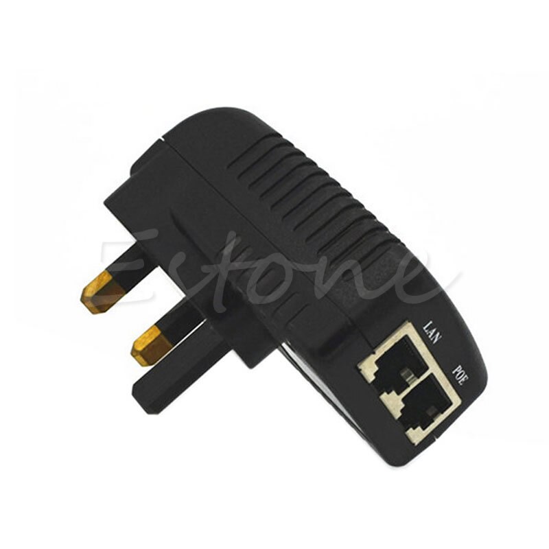 48V 0.5A Stekker POE Injector Ethernet Adapter IP Telefoon/Camera Voeding UK Plug C26