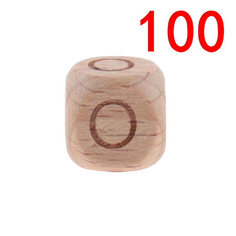 100 Stuks Engels Beuken Hout Letters Kralen 12Mm Alfabet Kraal Voor Sieraden Maken Diy Armbanden Ketting Sieraden Accessoires