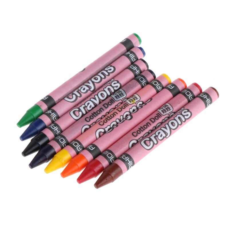 1 Set Wax Crayon Stick Kid Painting Drawing Sketching Art Tool 8/12/24 Colors