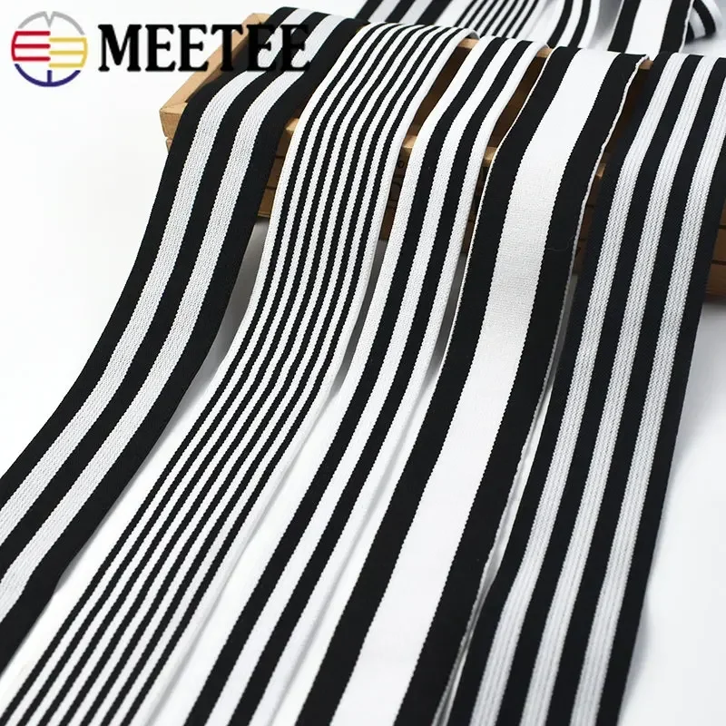 3/5/10M 25-50Mm Streep Elastische Band Webbing Voor Ondergoed Broek Elastiekjes Lint Elastiek Tape Diy Kleding Naaien Accessoire