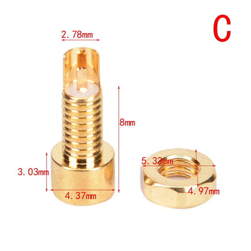 MMCX Weibliche Kupfer Jack Lot Draht Stecker PCB montieren Stift IE800 DIY Audio- Stecker Adapter Anschlüsse: C