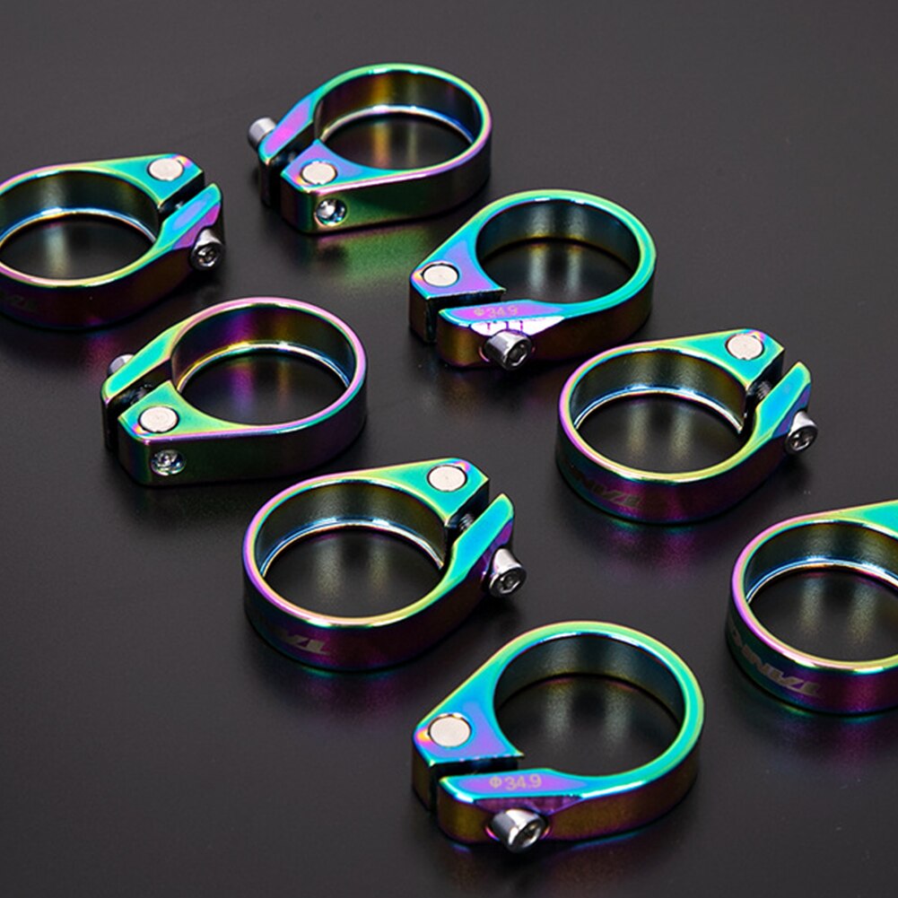Collier de serrage de tige de selle vtt, 31.8/34.9mm, en alliage d&#39;aluminium, ultraléger, pour vélo de montagne, ensemble de pièces de cyclisme