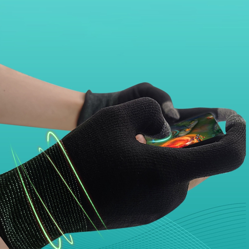 Fundas para los dedos para juegos de dos dedos, guantes para juegos de móvil, a prueba de sudor, para pantalla táctil, sin costuras, para controladores de juegos móviles