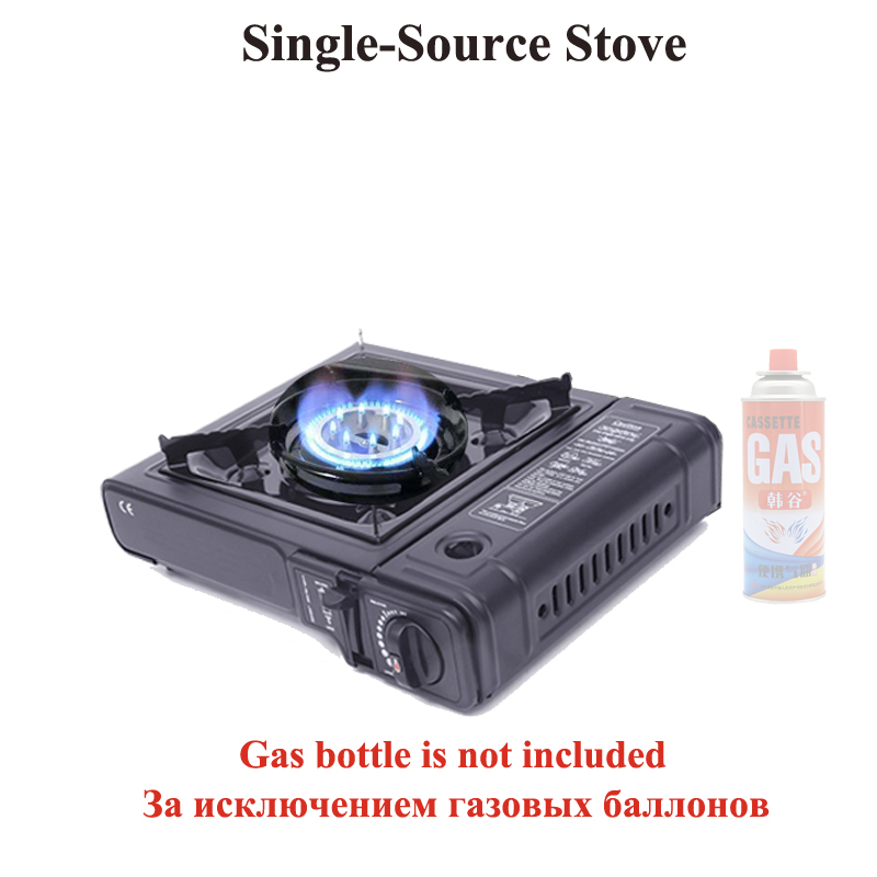 Cassette de cerámica infrarroja portátil para exteriores, cocina de Picnic para acampar, butano, a prueba de viento, estufa de Gas ahorradora de energía, cocina para barbacoa: Blanco