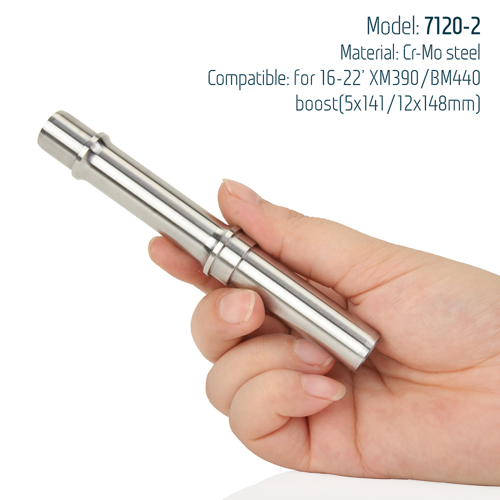 KOOZER Cr-Mo steel Axle MTB Road Bicycle Hub Part 5x135 QR 12x142 THRU 12x148 Boost Repair Shaft Ø12 Bike Maintenance Parts axis: Yellow