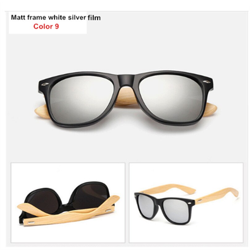 Gafas de sol de bambú para hombre y mujer, gafas de sol Vintage, patilla de madera, gafas de de , gafas de sol de , para hombre y mujer