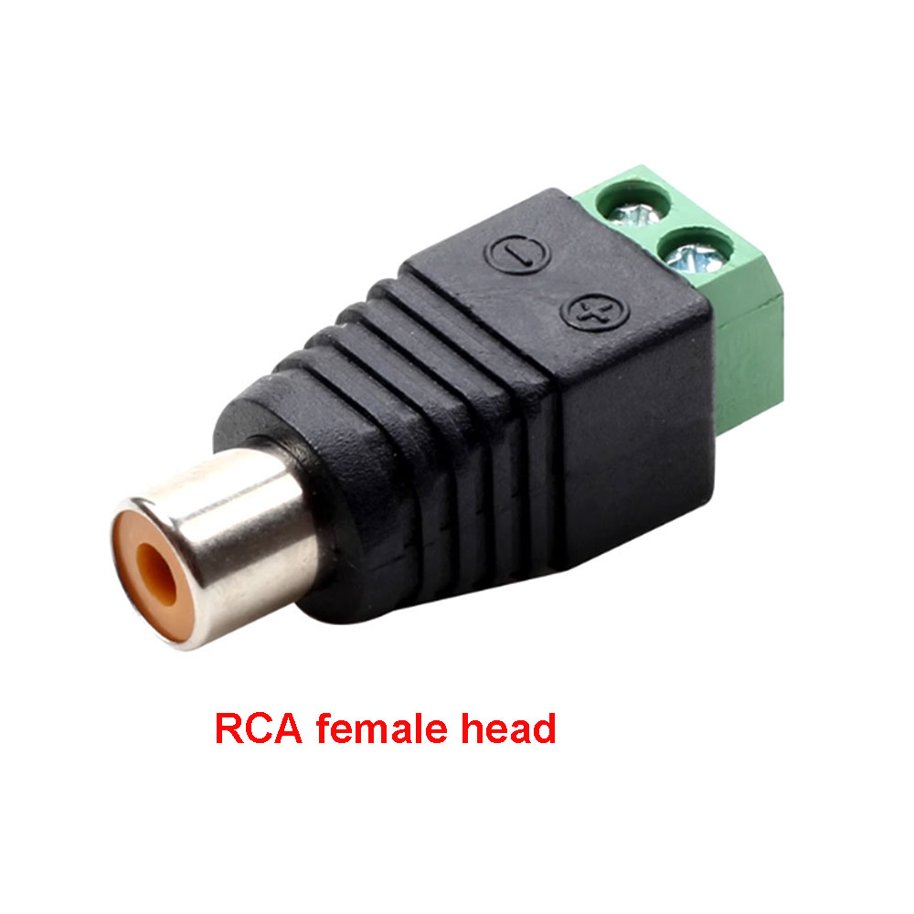 1-10 stuks 3.5mm 6.3mm jack connector stereo adapter 3.5mm RCA audio mono kanaal plug naar schroef terminal audio mono kanaal plug: Ivoor / 4P