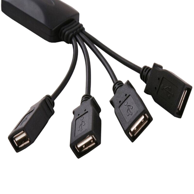 Mini Smart Hub Hubs Expansion Splitter Adapter 4 Port USB 2.0 480Mbps for Notebook Computer Laptop PDA PC