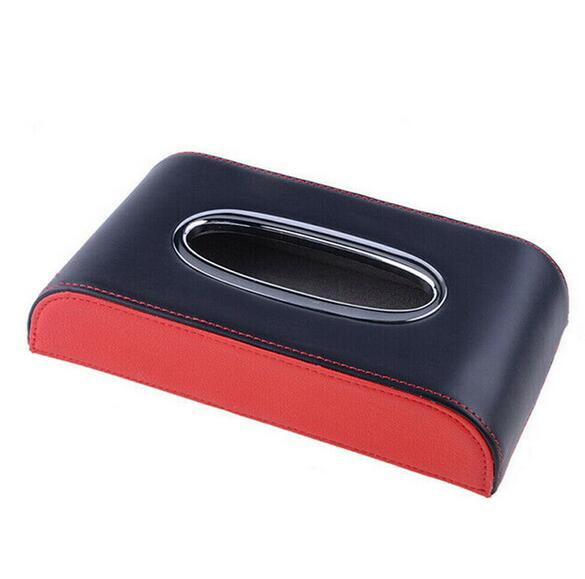 Auto amrest leren tissue box hoes papier auto thuis servethouder hoes: Type 1
