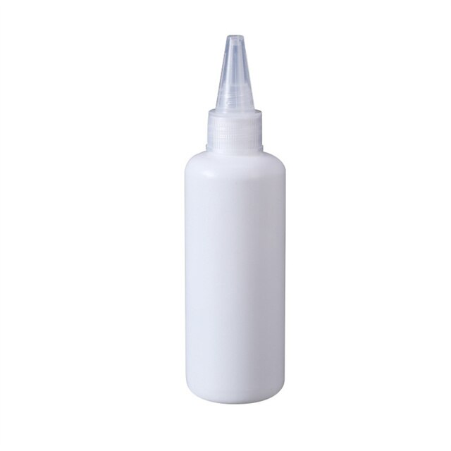 1 stk 5/10/20/30/50/60/100ml tomme pe plastlim myke flasker med påskruende lokk klemme flytende blekk olje dråpeteller flasker: 50ml
