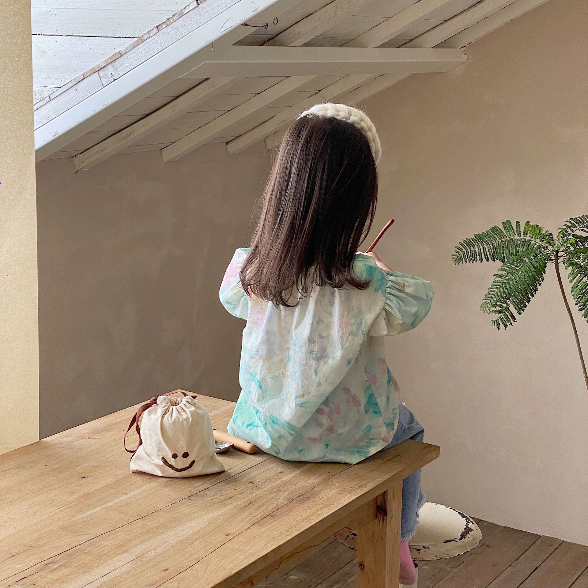 Shirts O-hals Kraag Korte Mouwen Regelmatige Lengte Print Eenvoudige Comfortabele Mode Moderne Mooie Kleurrijke Zomer Kinderen Meisje