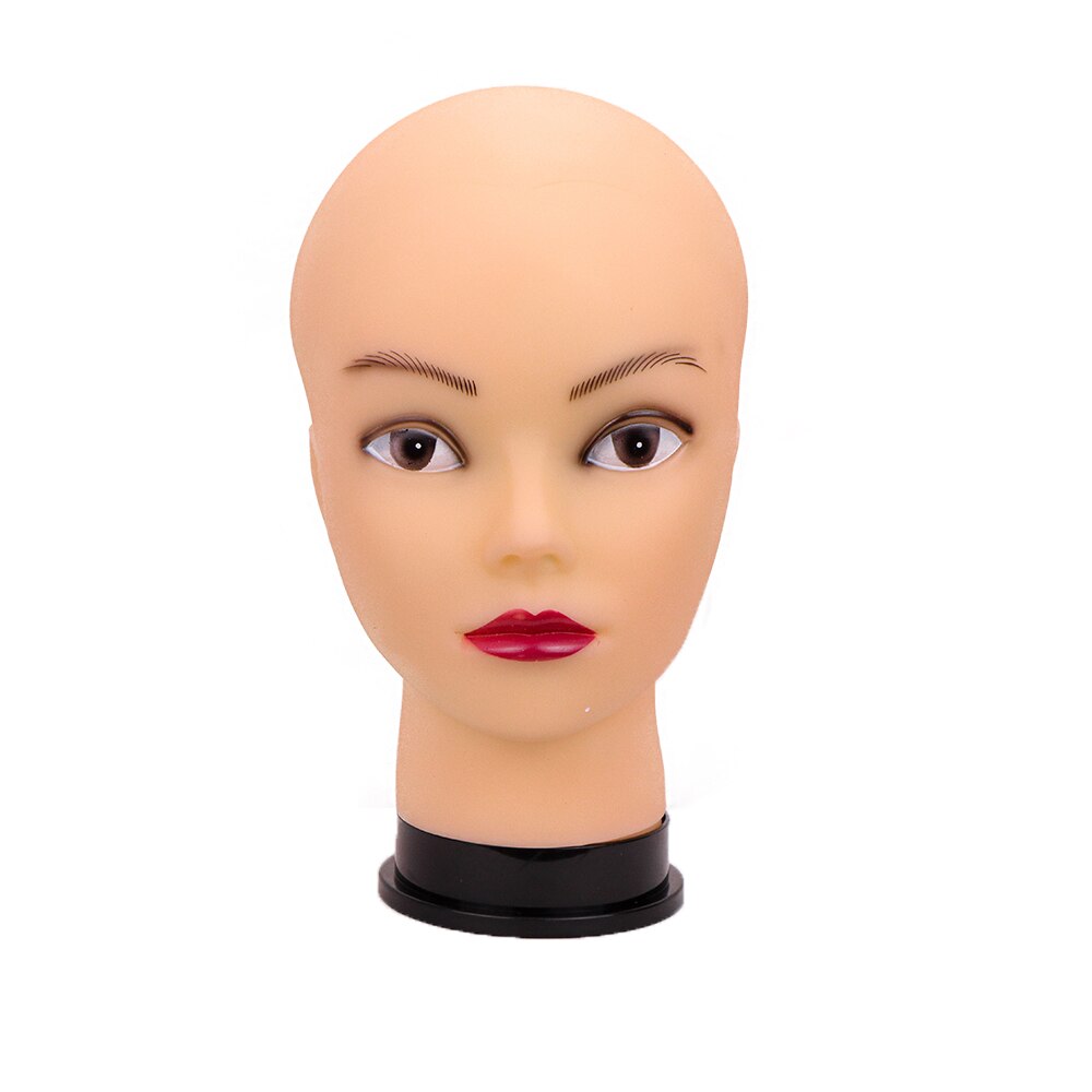 Tête de Mannequin chauve pour femme, sans cheveux, pour la coiffure, la fabrication et l&#39;affichage des perruques, avec support,: Head B