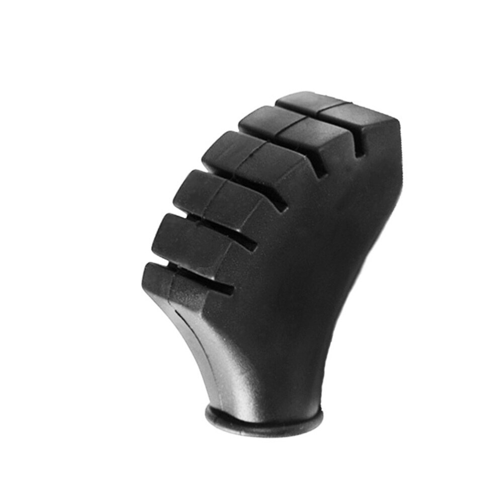 10PCS Hiking Pole Replacement Tips Trekking Pole Tip Protectors Walking Stick Head Protection Equipment for Outdoor (Black)